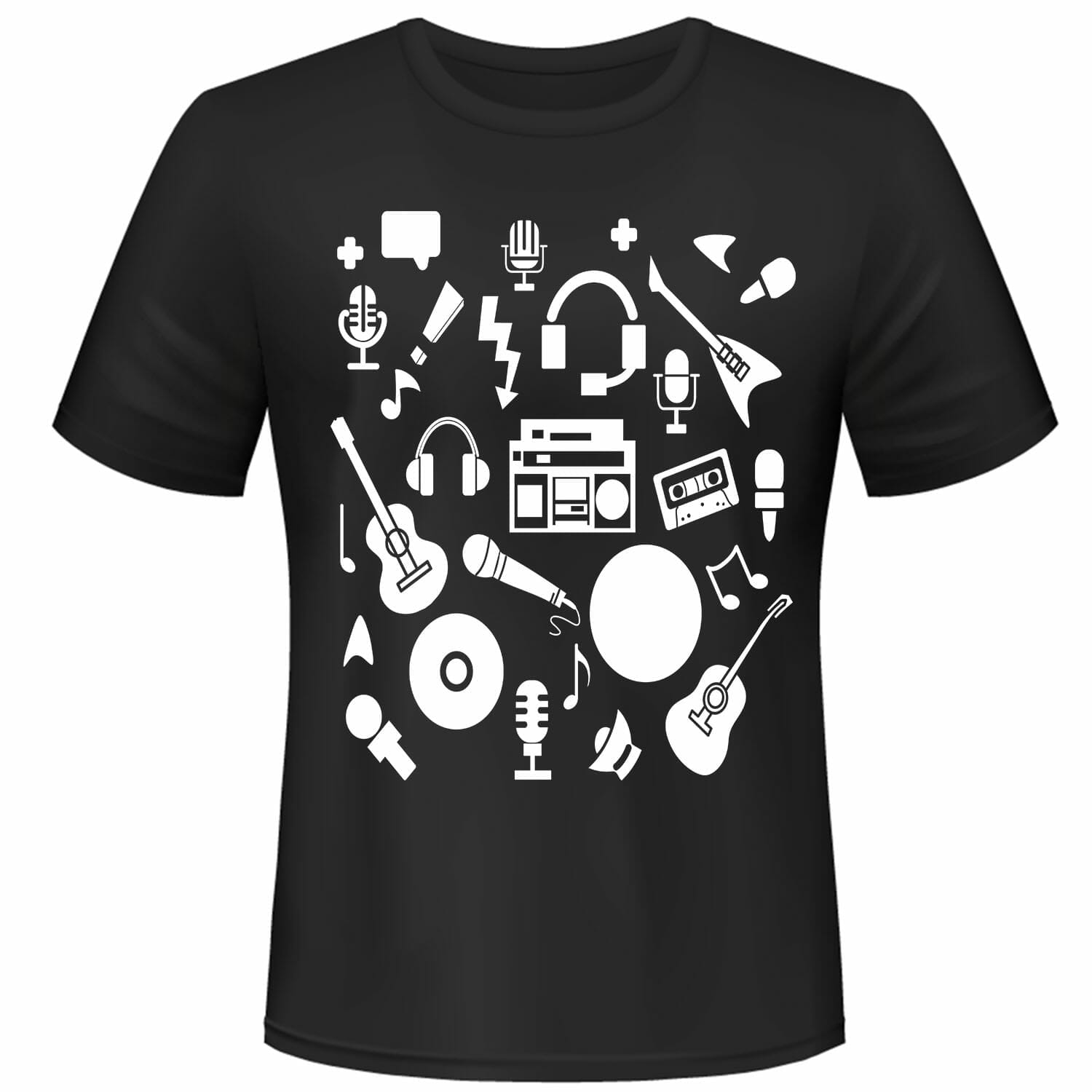 Musical Instruments Tshirt Design
