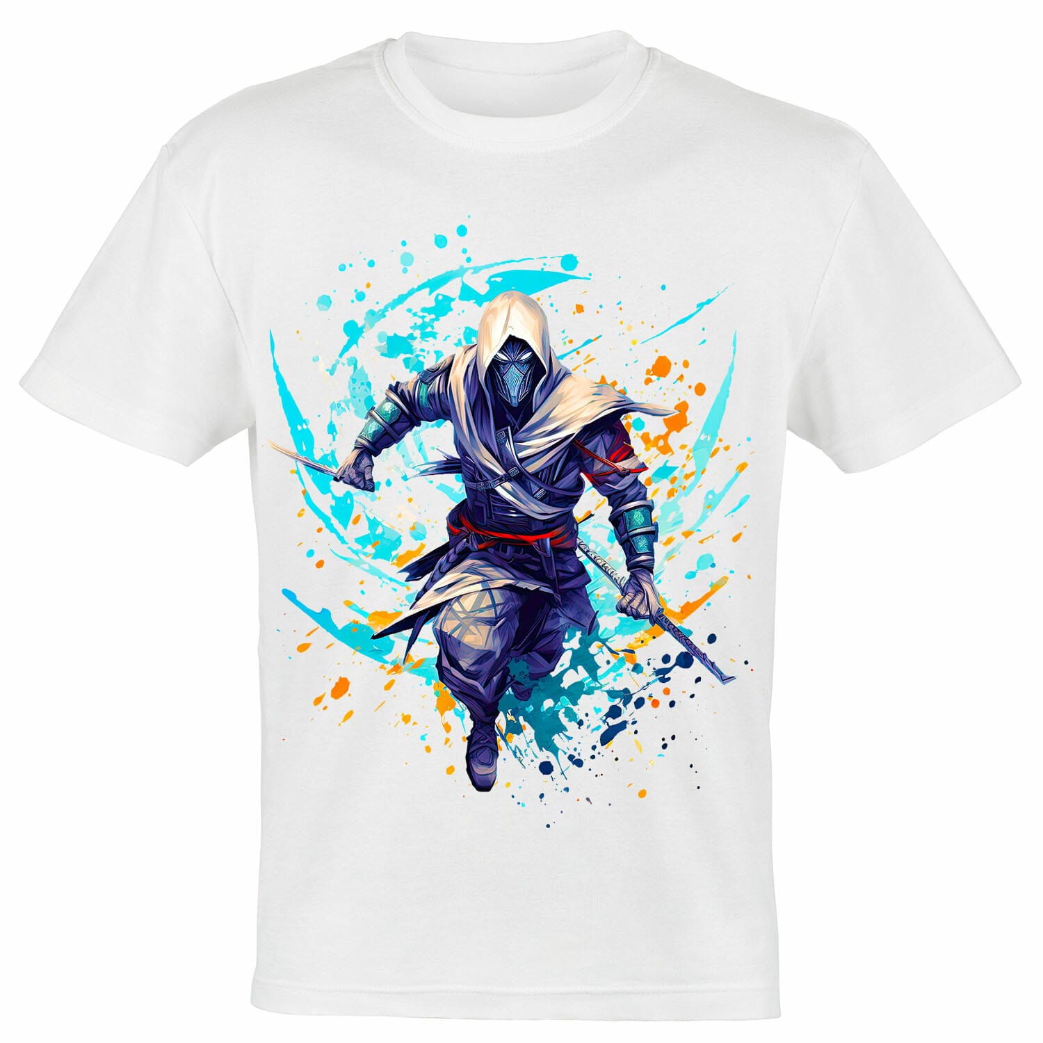 ninja splash effect tshirt design
