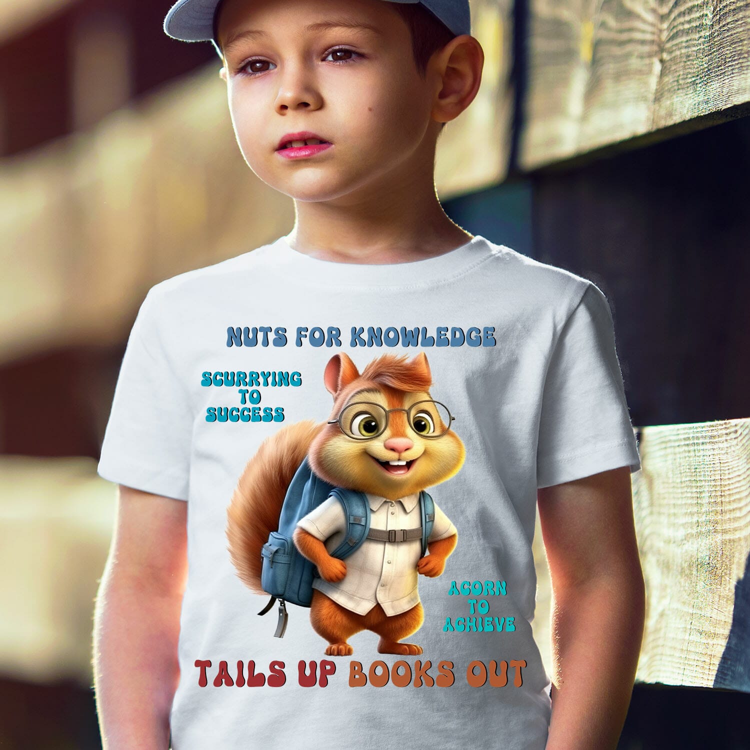 Squirrel Back To School Shirt Graphic For Kids.