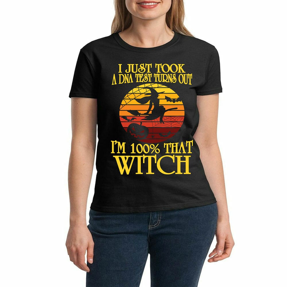 100% That Witch Halloween T-shirt Design