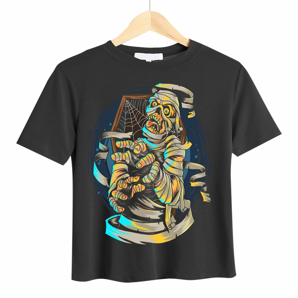 Mummy Skeleton Halloween T-shirt Design