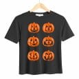 Halloween Pumpkin Faces T-shirt Design