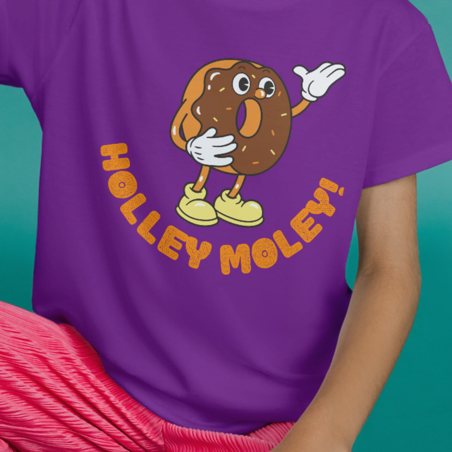 Shocked Donut Holley Moley Kids Tshirt Design